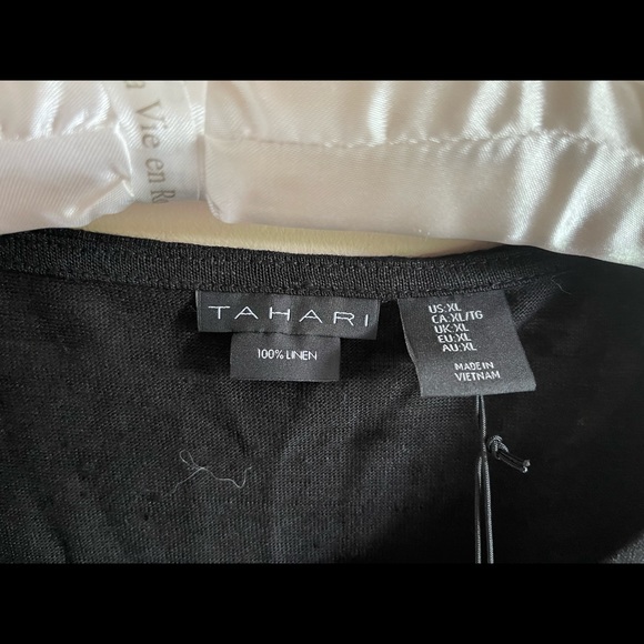 New Tahari shirt -100% linen - Picture 4 of 4